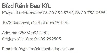 Lakásfelújítás Bízd Ránk Bau Kft.